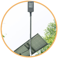 Postes solares para centros comerciales